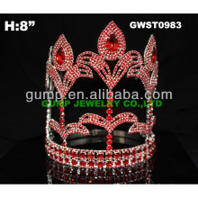 Rote Strass-Tiara